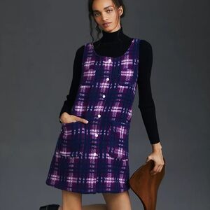 Carleen by Anthropologie Plaid Mini Dress